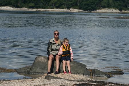 Susie and Camille in Maine 2008