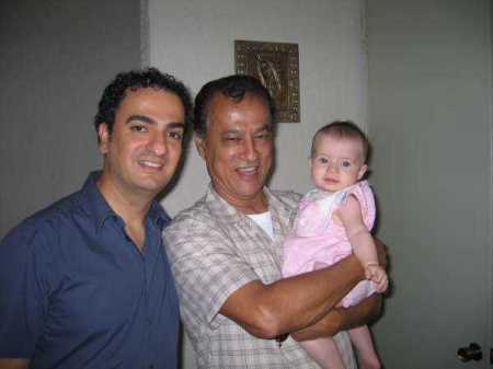 Me my father and his 3rd grand daughter May 05