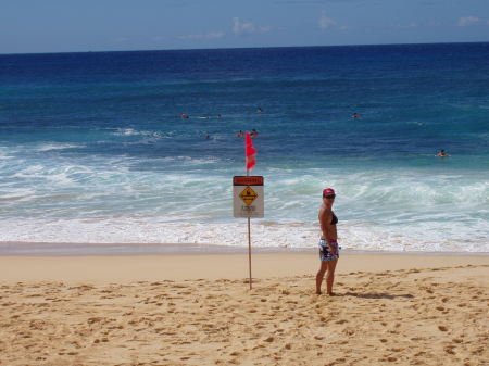 At Sandy Beach, Hawaii 2004