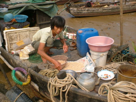Chinese fisherwoman