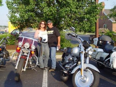 Pat with her 2002 VT1100 Shadow