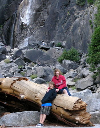 Nancy & Michael at Lower Falls, Yosemite