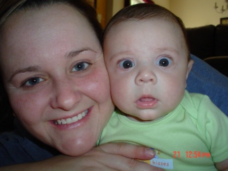 Me and Nikolas (1month old) - March 2005