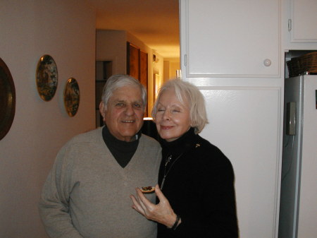 Mom & Dad X-Mas Eve 2003.  Dad passed away in March of 2004 at age 84.   We all miss you Eddie!!