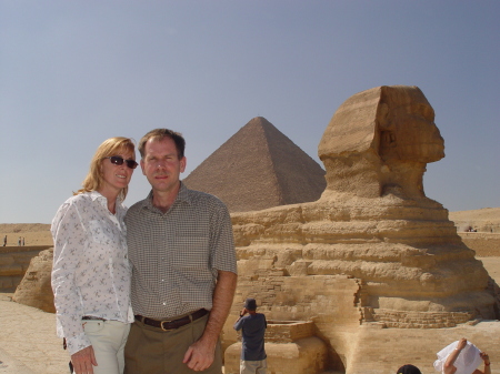 Robert & Ann in Giza, Egypt - 2005