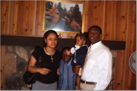 The whole Family in Lake Arrowhead