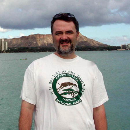 In Hawaii (Diamondhead in the background)