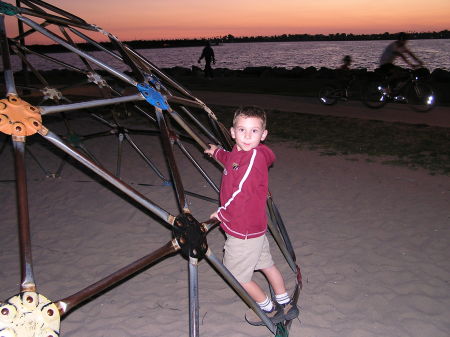 Alex at the beach