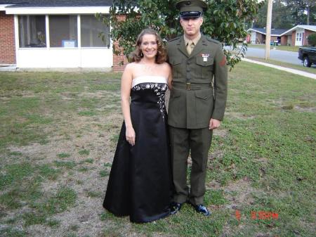 Steph and I before the ball