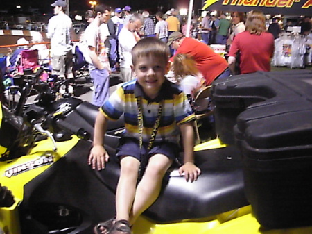 Austin at the Monster Truck show!