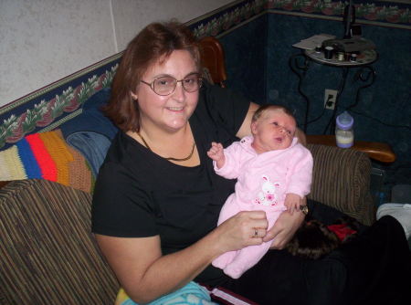 Karen with 2nd grandchild, Brodie (2004)