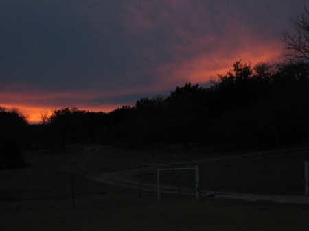 Ranch sunset