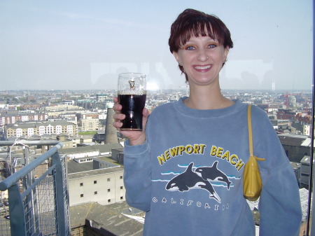 Me at the Guinness storehouse in Dublin Ireland '07