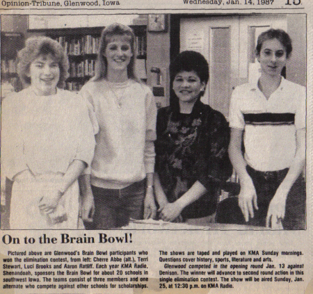 Brain Bowl participants