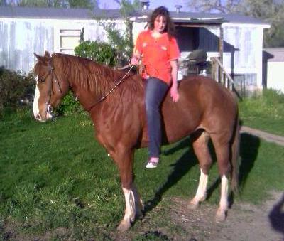 Brittany and my horse, Hoss