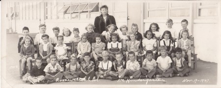 Roosevelt School Kindergarten November 1947