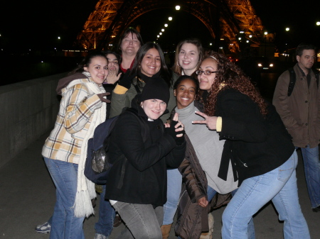 Eiffel Tower at Night Feb. 2008