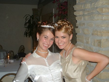 the Bride and her bridesmaid