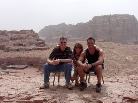 3 Captains enjoying R&R from OIF in PETRA