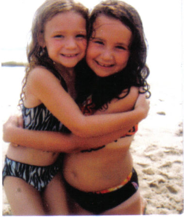 Emily & Amanda at the beach