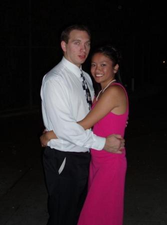 Me and my lady at dormcoming in LBC