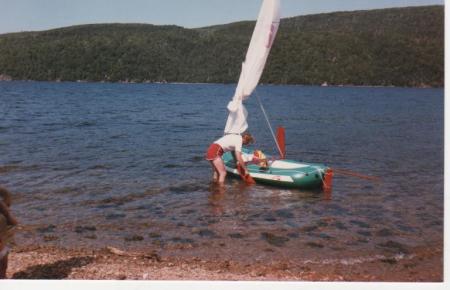 My 1st sailboat, 7-up on the Bras'dor