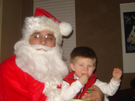 Daddy playing Santa (My Son Hayden)