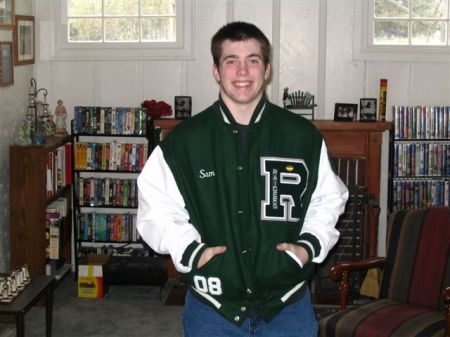 Sam's new letterman jacket