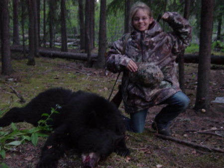 Daughter with her first bear 2005