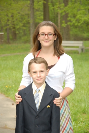 Tommy and Katie on his First Communion Day