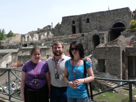 With my daughters at Pompeii