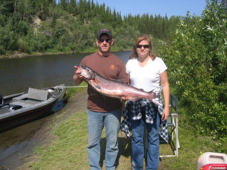 King Salmon fishing, Copper River, Alaska 2007