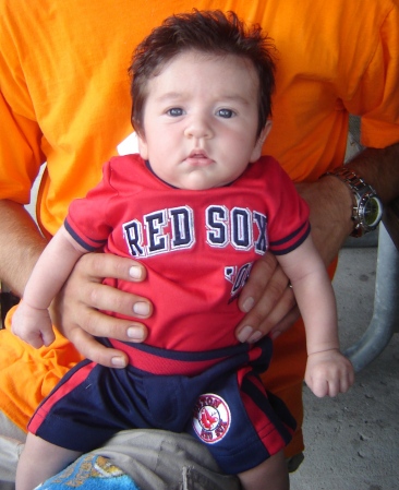 Tyler - 3 months - Go RED SOX!