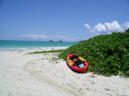 Kailua Beach--down path from our house