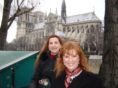 My sister in law Kathi and I in Paris