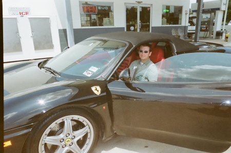 Cory in Ferrari