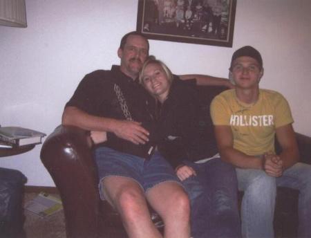 Me with my daughter Lizzy and her boyfriend.