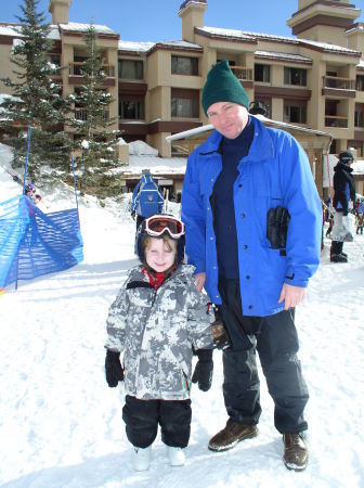 John & Ella skiing Dec 31, 2007