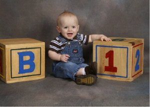 B for Boy 1 for year old!