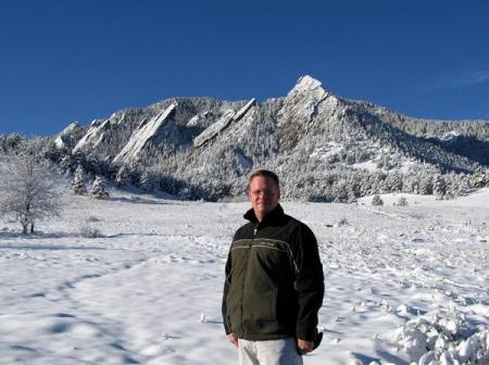 At the Flatirons in Boulder