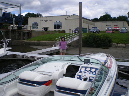 our boat in her annual slip in Portand CT