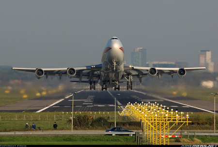 Takeoff from Amsterdam