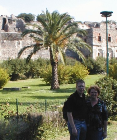 Nalynn and Arlyn in Pompeii, Italy
