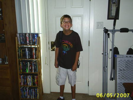Jonathan's first day of middle school