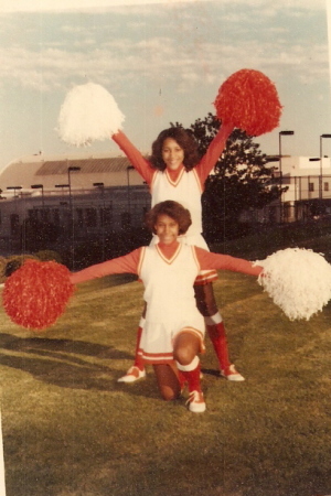 roz and karla bristol 9th grade cheerleading