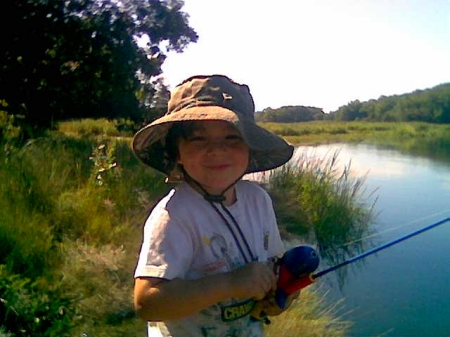 Jack's first fishing adventure Aug. 07