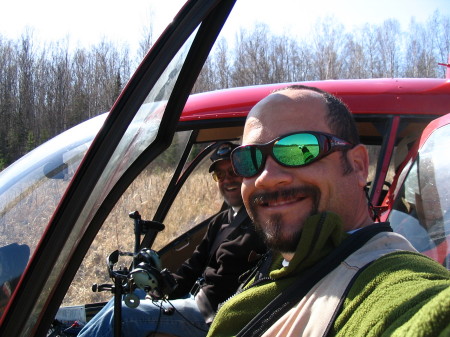 SURVEYING VIA HELICOPTER ALONG FT. GREELY, ALASKA SPRING 2005