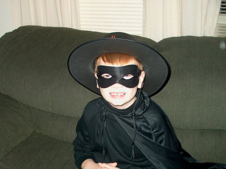 Ryan Age 7 as Zorro