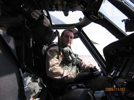 In Cockpit - Balad, Iraq