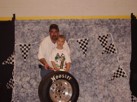 Chris and Andy   pinewood derby  2005